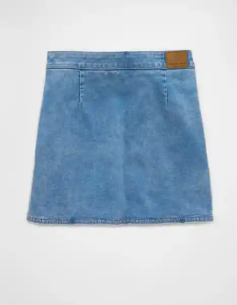 Falda Mujer Azul Talla: 8 4919915 American Eagle