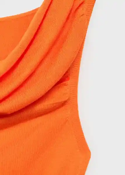 Top Gigi Naranja Talla L Mujer Mango
