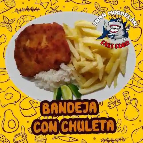 Bandeja con Chuleta