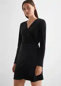 Vestido Crossyv Negro Talla 22 Teen Niñas Mango