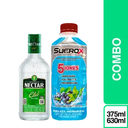 Combo Aguardiente Néctar Sin Azúcar 375 mL + Suerox Mora Azul