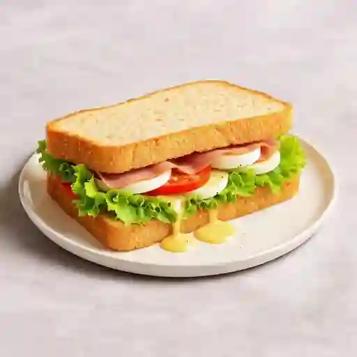 Sandwich jamon y queso