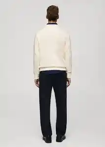 Buzo Sudadera Burger Crudo Talla M Hombre Mango