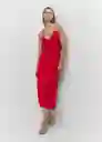 Vestido Martina Rojo Talla S Mujer Mango