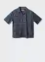 Camisa Lanka Tinta Talla M Hombre Mango