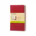 Moleskine Libreta Cahier Plana Rojo Pequeña