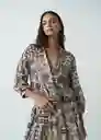 Vestido Amaur Mujer Crudo Marfil Claro Talla M 572G375 Naf Naf