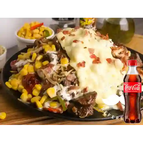 Combo Desgranado de Carne + Coca Cola Original 400ml