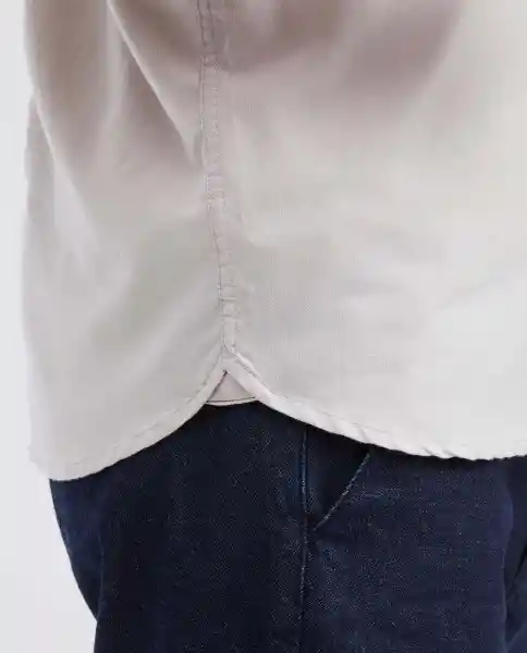 Camisa Oxford Manga Corta Crudo Lácteo Medio Talla M Chevignon