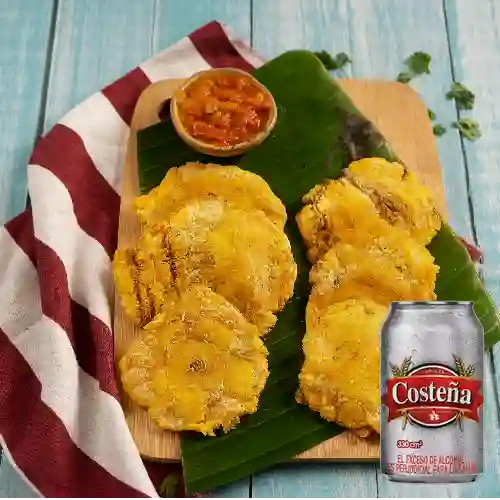 Combo Tostada Plátano Verde + Costeña Lta 330ml