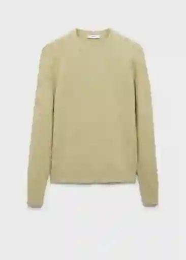 Buzo Jersey Masia Verde Pastel Talla M Hombre Mango