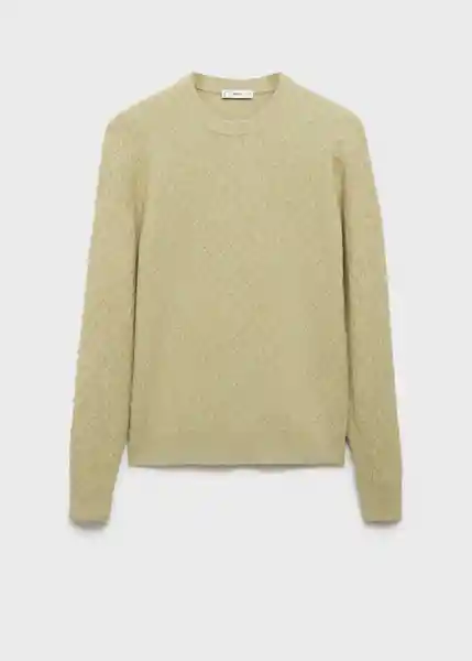 Buzo Jersey Masia Verde Pastel Talla M Hombre Mango