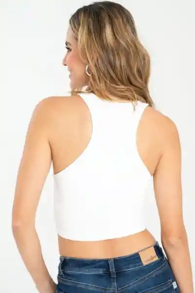Crop Top Tamara Color Rosado Barbie Talla XS Ragged