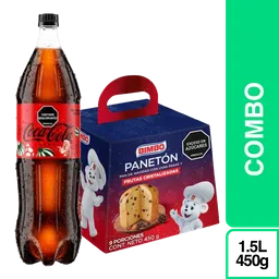 Combo Coca-Cola Zero + Panettone Bimbo Frutas Critstalizadas