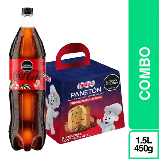 Combo Coca-Cola Zero + Panettone Bimbo Frutas Critstalizadas