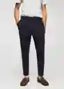 Pantalón Milano Navy Talla 38 Hombre Mango