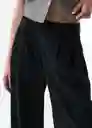 Pantalón Isis Mujer Negro Puro Ultraoscuro Talla 8 533G356 Naf Naf
