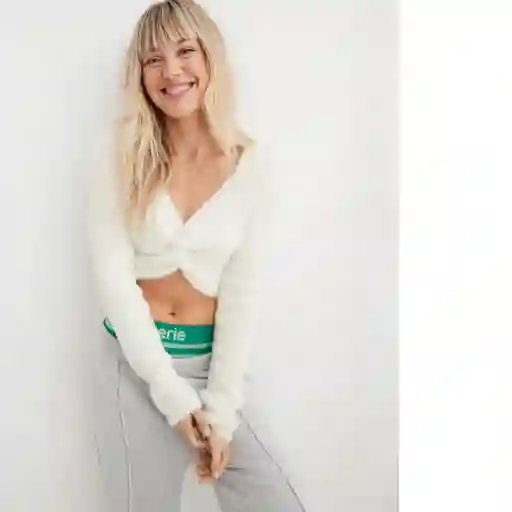 Buzo Beige Aerie Talla Small American Eagle