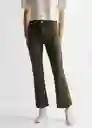 Pantalón Jean Flarecuv Verde Pastel Talla 18 Mango Girl Mango