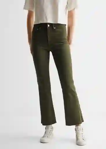 Pantalón Jean Flarecuv Verde Pastel Talla 18 Mango Girl Mango
