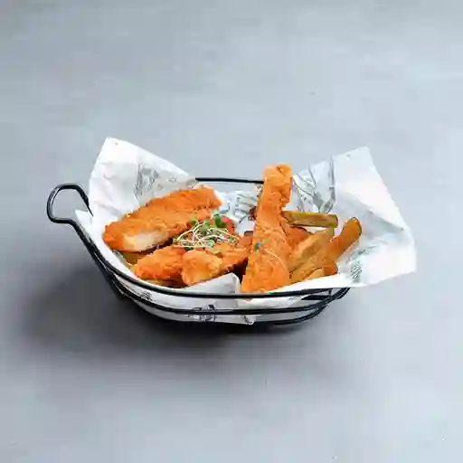 Pollo con Papas a la Francesa
