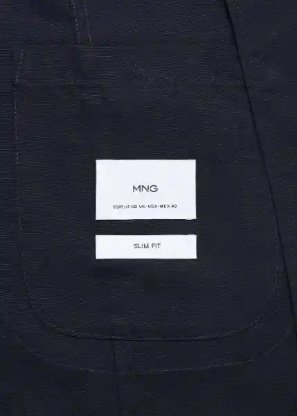 Blazer Americana Delave Navy Talla 48 Hombre Mango
