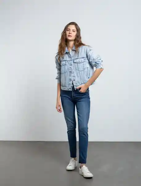 Jean Mujer Azul Índigo Medio Talla 10 493E010 Naf Naf