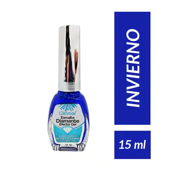 Glimmer Esmalte Diamante Efecto Gel Tono Invierno 15 mL