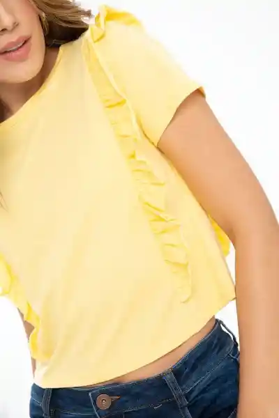 Camiseta Valty Color Amarillo Claro Talla XL Ragged