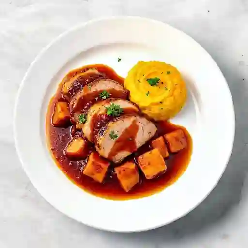 Lomo de cerdo en salsa