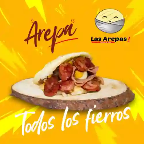 Arepa con Todos los Fierros