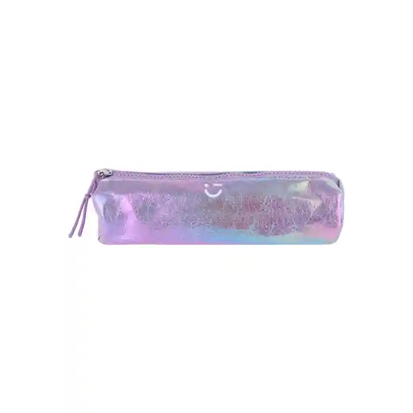 Cosmetiquera Holographic Serie Morado Miniso