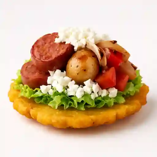 Patacón con Butifarra