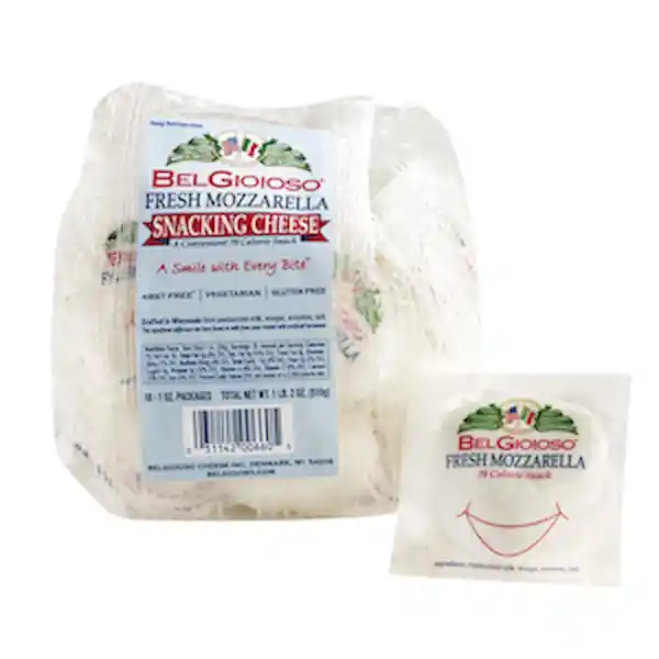 Belgioioso Queso Mozzarella Snacking Fresh