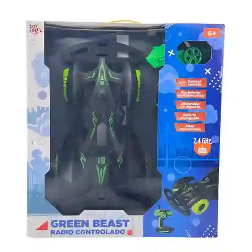 Toy Logic Carro a Control Remoto Stunt Green Beast