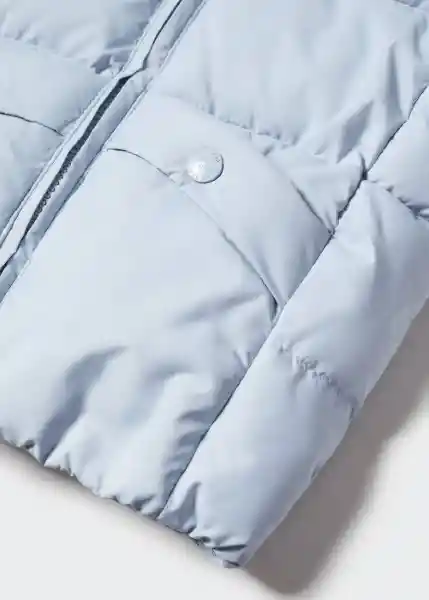 Abrigo Anorak Julong5 Celeste Talla 72 Niña Mango