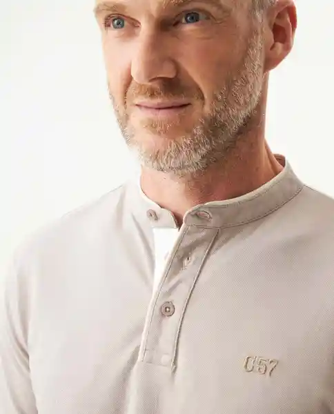 Camiseta Neru Polo Neck Beige Atmósfera Medio T XL Chevignon