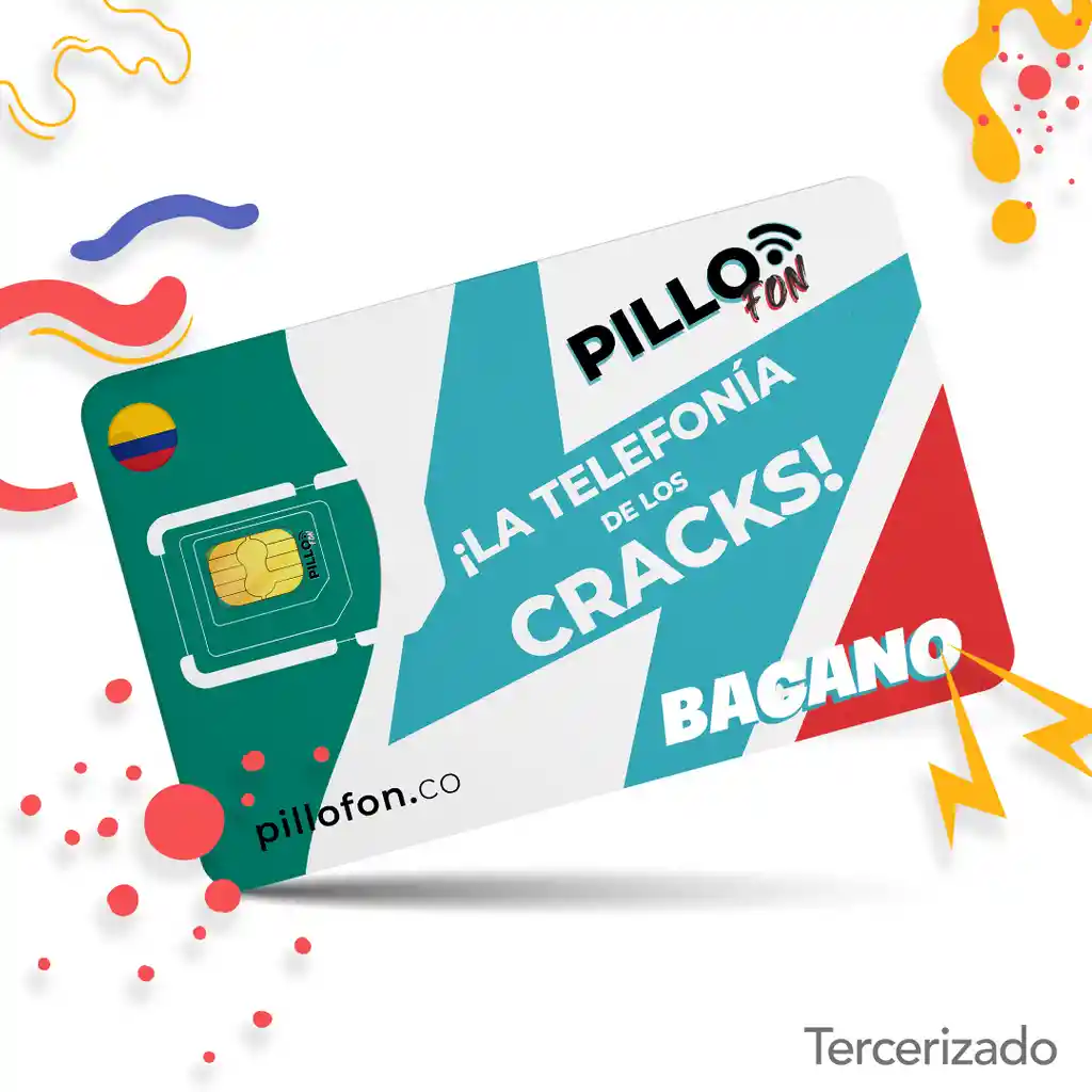 Pillofon Sim Card Prepago Plan Bacano Con 3 GB