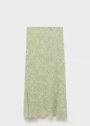 Falda Belle Verde Pastel Talla M Mujer Mango