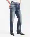 Jean Boyfit Herit Femenino Azul Oscuro Talla 10 Chevignon