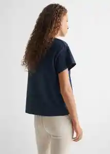 Camiseta End Navy Talla 20 Teen Niñas Mango