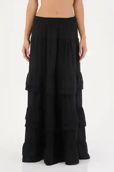 Falda Larga Julie Negro Talla 01 S