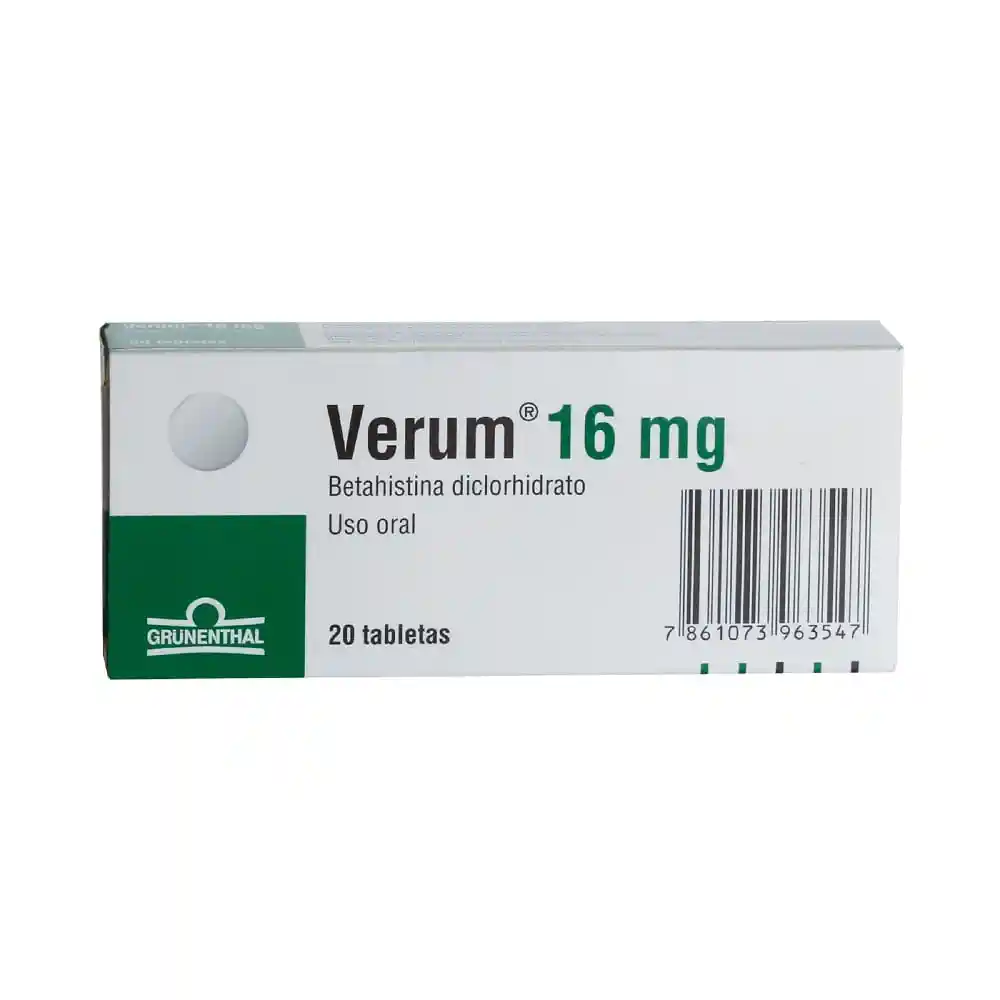 Verum (16 mg) 20 Tabletas