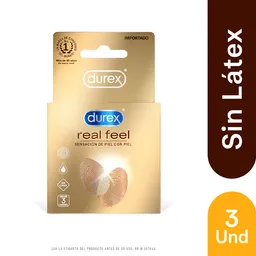 Combo Real Feel + Durex Lubricante Gel Naturals + Durex Anillo Vibrador