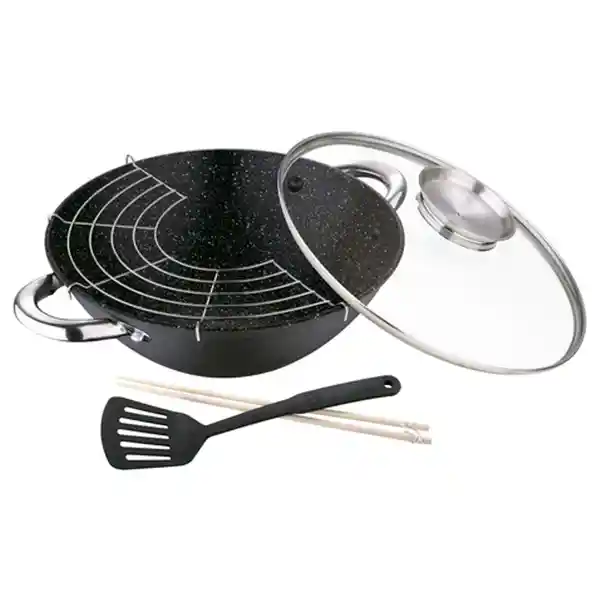 Wok Bergner Sartén RB-1620 Negro