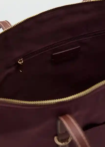Bolso G Cobalt Burdeos Talla 99 Mujer Mango