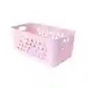Cesta de Almacenamiento Mediana Rosa Miniso