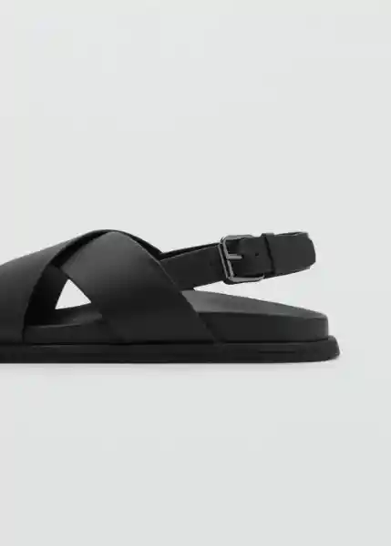 Sandalias Romana Negro Talla 43 Hombre Mango