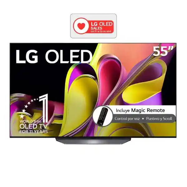 Lg Televisor Oled Uhd-4K Smart TV 55 Pulgadas OLED55B3PSA