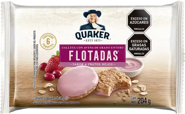 Quaker Galletas Avena Frutos Rojos 34 g